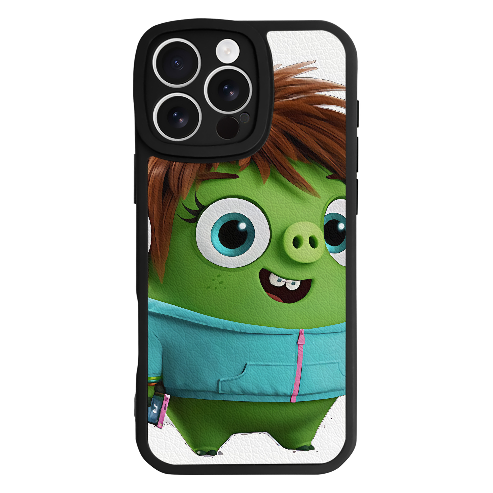 （画像用） Angry Birds アングリーバード 【iPhone 16シリーズ対応】シリコンスマホケース（レザー調） 材質：シリコン